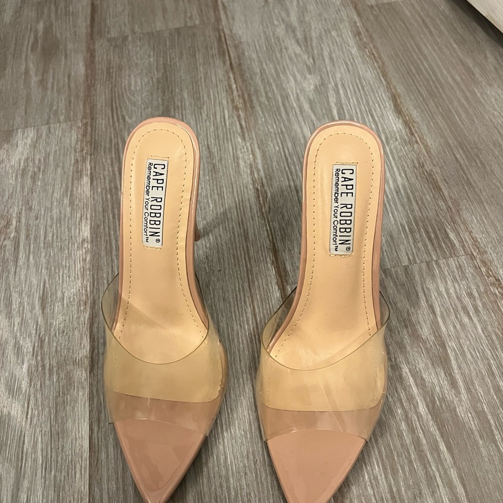 Cape Robbin Transparent and Nude Heels - Picture 3 of 3